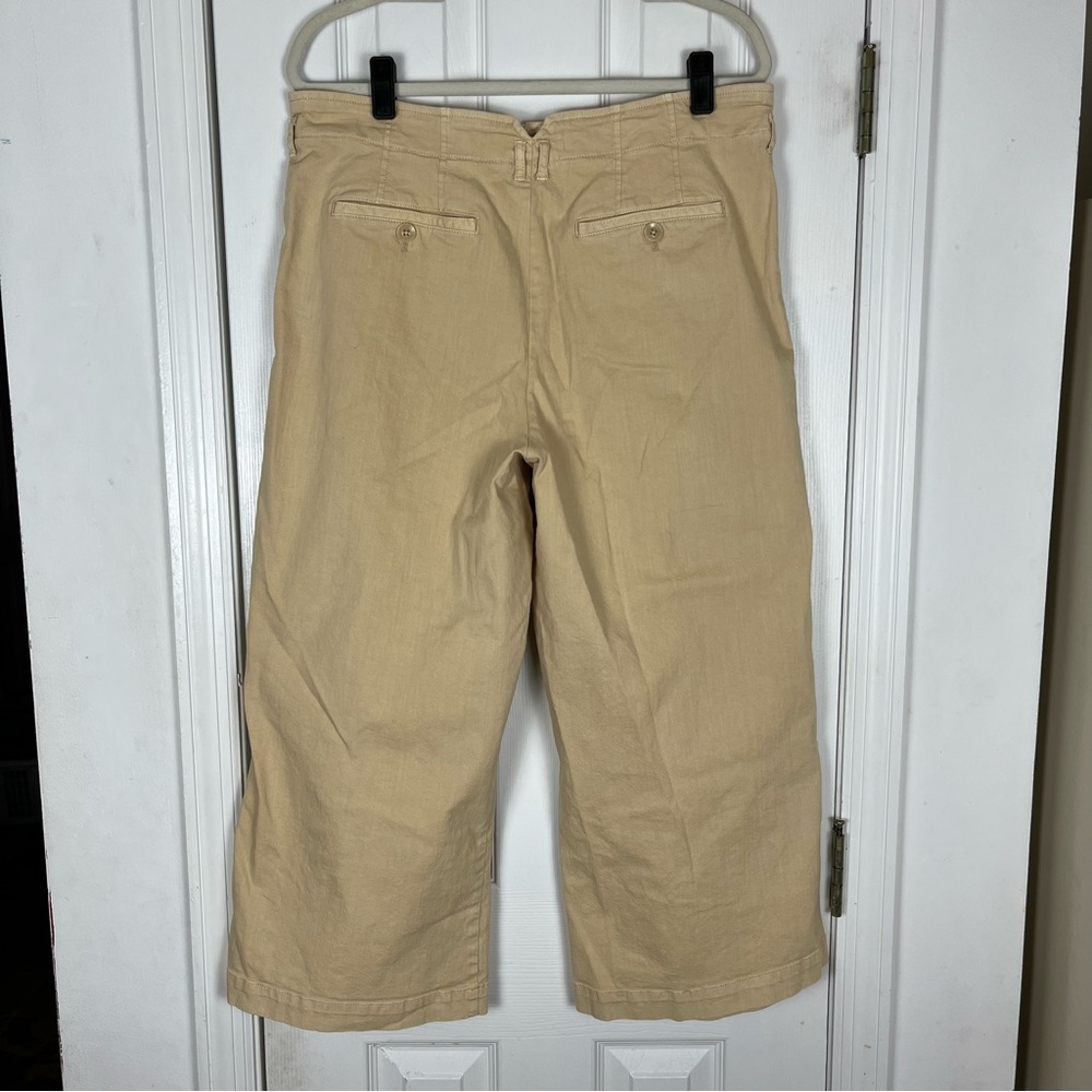 Maeve Anthropologie Remi Wide-Leg Crop Chino Pants - Picture 7 of 11